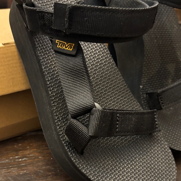 Teva Black Adjustable Strap Sandals - Picture 12 of 16